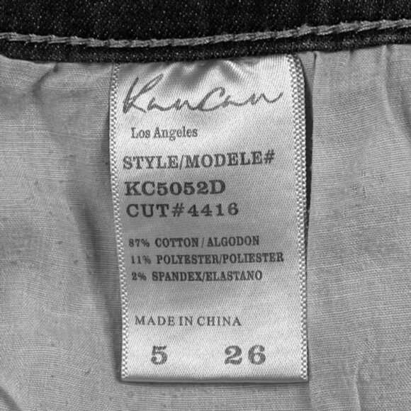 KANCAN Ripped Knee Raw Hem Skinny Jeans - Size 5/26 - Picture 9 of 9